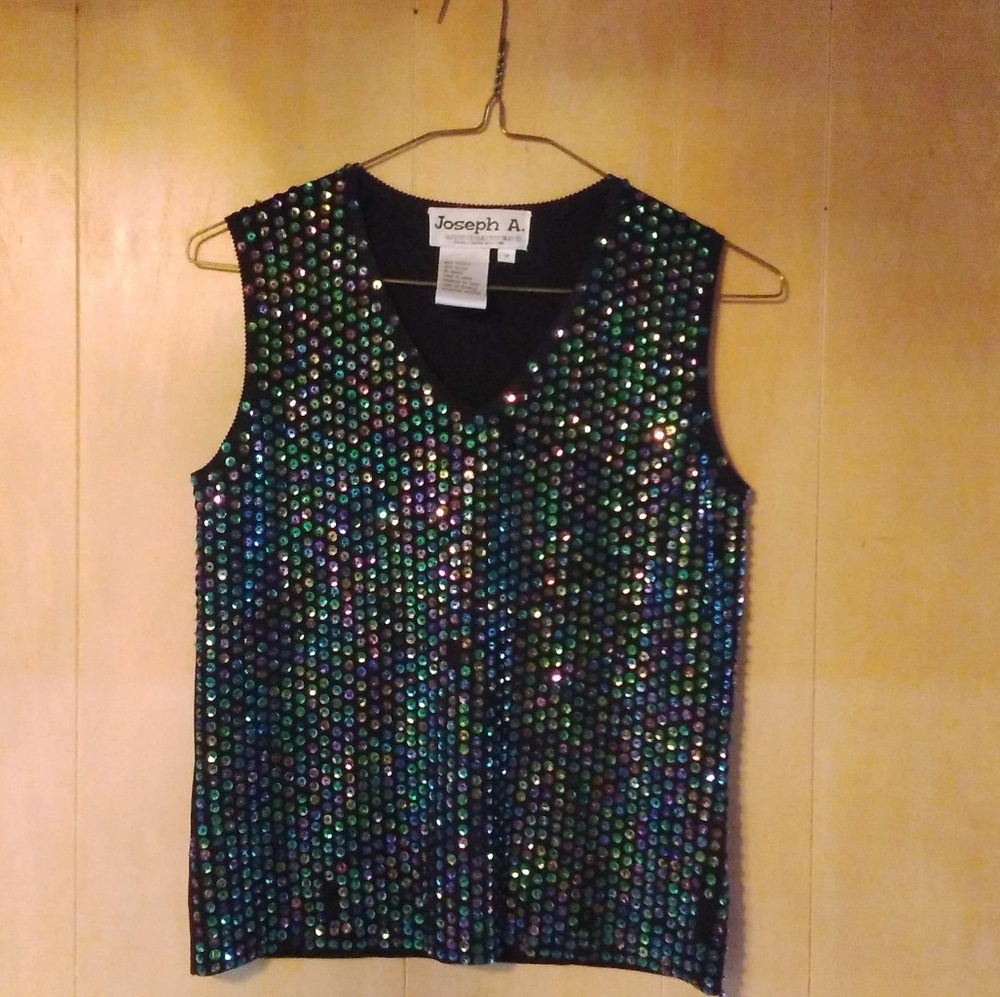 Vintage sequined top